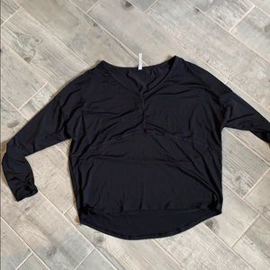 Black Fabletics work our shirt